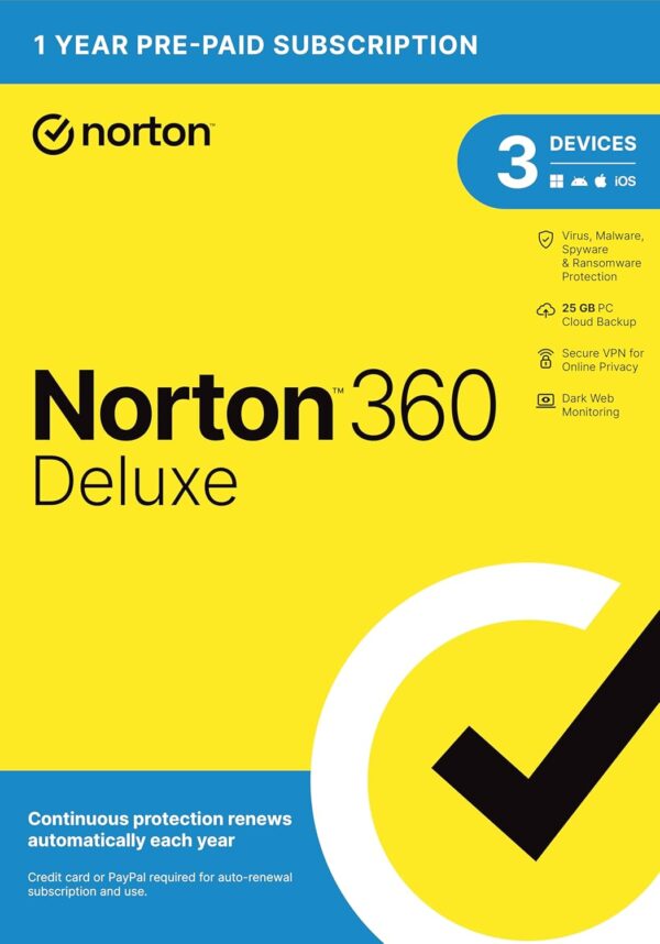 Norton 360 Deluxe 2024, 3 Devices